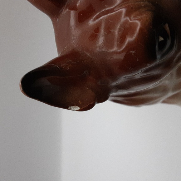 Vintage Wales Porcelain Boxer Dog Figurine Made in Japan - Picture 9 of 9